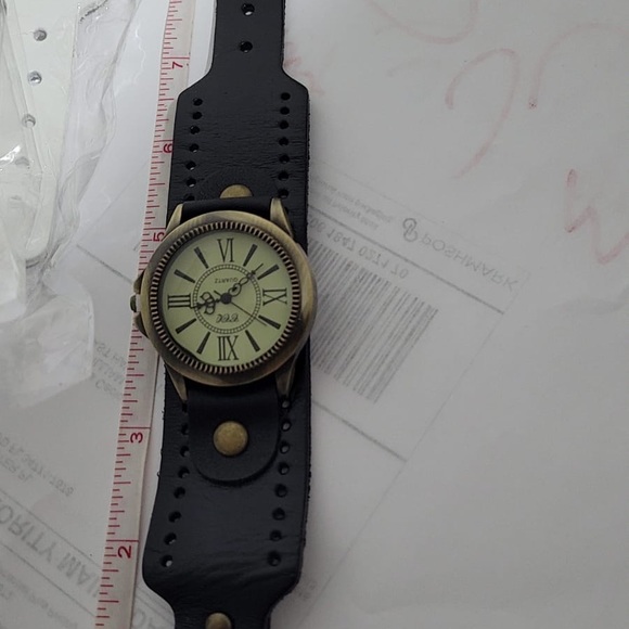 High Quality Vintage Leather Bracelet Watch Antiqu - Picture 3 of 5